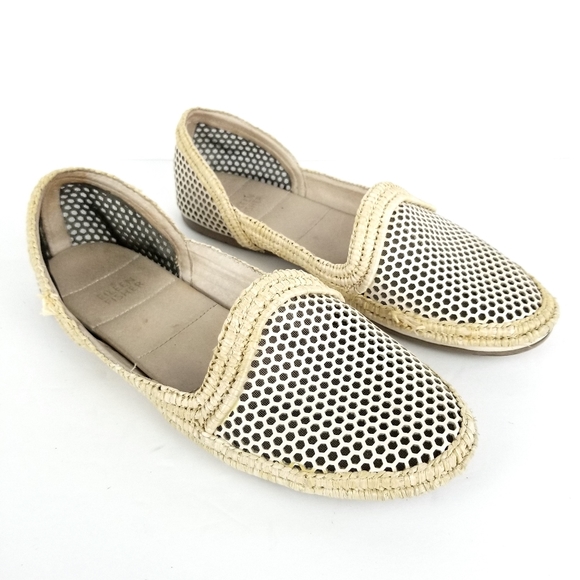 Eileen Fisher Etch Mirrored Perforated Jute Flat - Picture 1 of 8